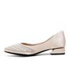 Pointed Single Shoes Women's Spring and Autumn 2025 New Thick Heel Shallow Mouth Rhinestone Pearl Fairy Wind Four Seasons Soft Sole Comforta