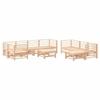 VidaXL Salon de Jardin avec Coussins 10 pcs, Canapés avec Dossier et Accoudoir, Ensemble de Meubles avec Table Basse Patio 3186095