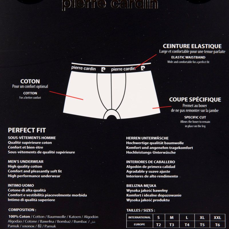 Sada 4 bavlněných boxerek pca/1/bcx4/cla/1 Pánské PIERRE CARDIN