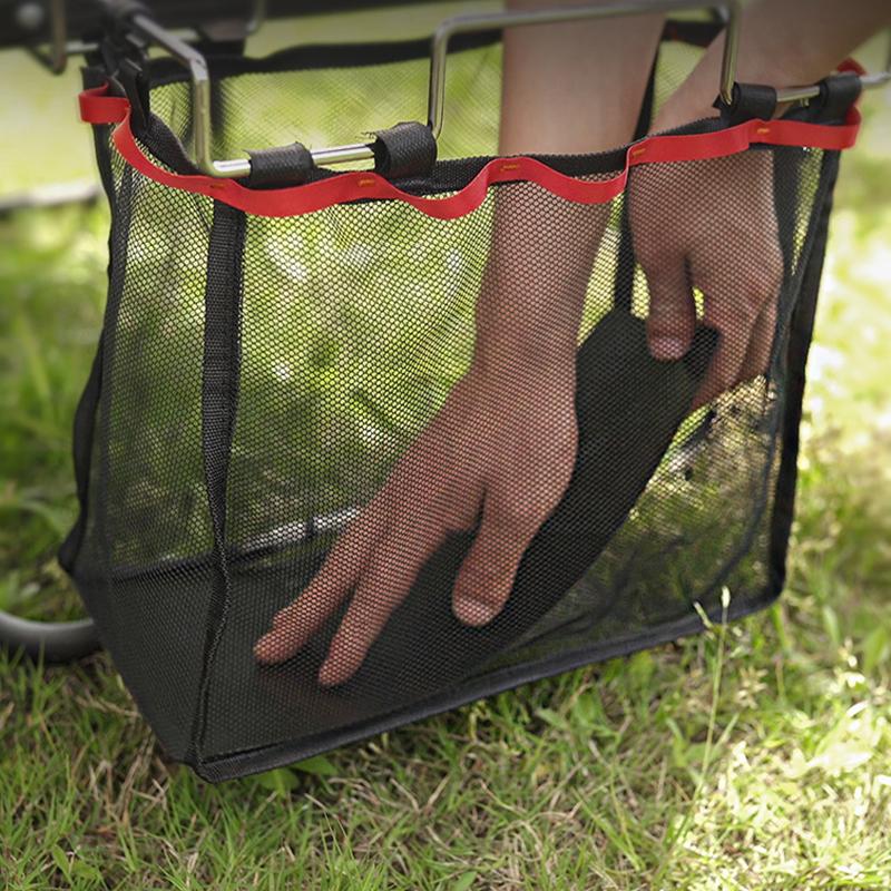Storage Mesh Bag Portable PVC Plastic Rubber Expanding Space Wide Compatible Hanging Mesh Bag for