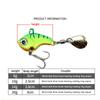 Tail Spinner Fishing Lure 5G 7G 10G 14G 20G Metal Vib Rotating Tail Swimbait Trout Spinner Bait Bass Fishing
