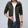 Men's Autumn and Winter New Men's Fleece Business Trench Coat Large Size Medium and Long Coat Pure Cotton Jacket