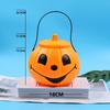Spooky Triangle Eye Halloween Pumpkin Jar Portable Holiday Toy Pumpkin Bucket Halloween Decoration Party Decoration