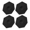 4 Stück Radnabenkappe Schwarz Stilvoller Look Staubdicht Schnallenmontage Schützende Mittelradnabenkappe für Fahrzeug