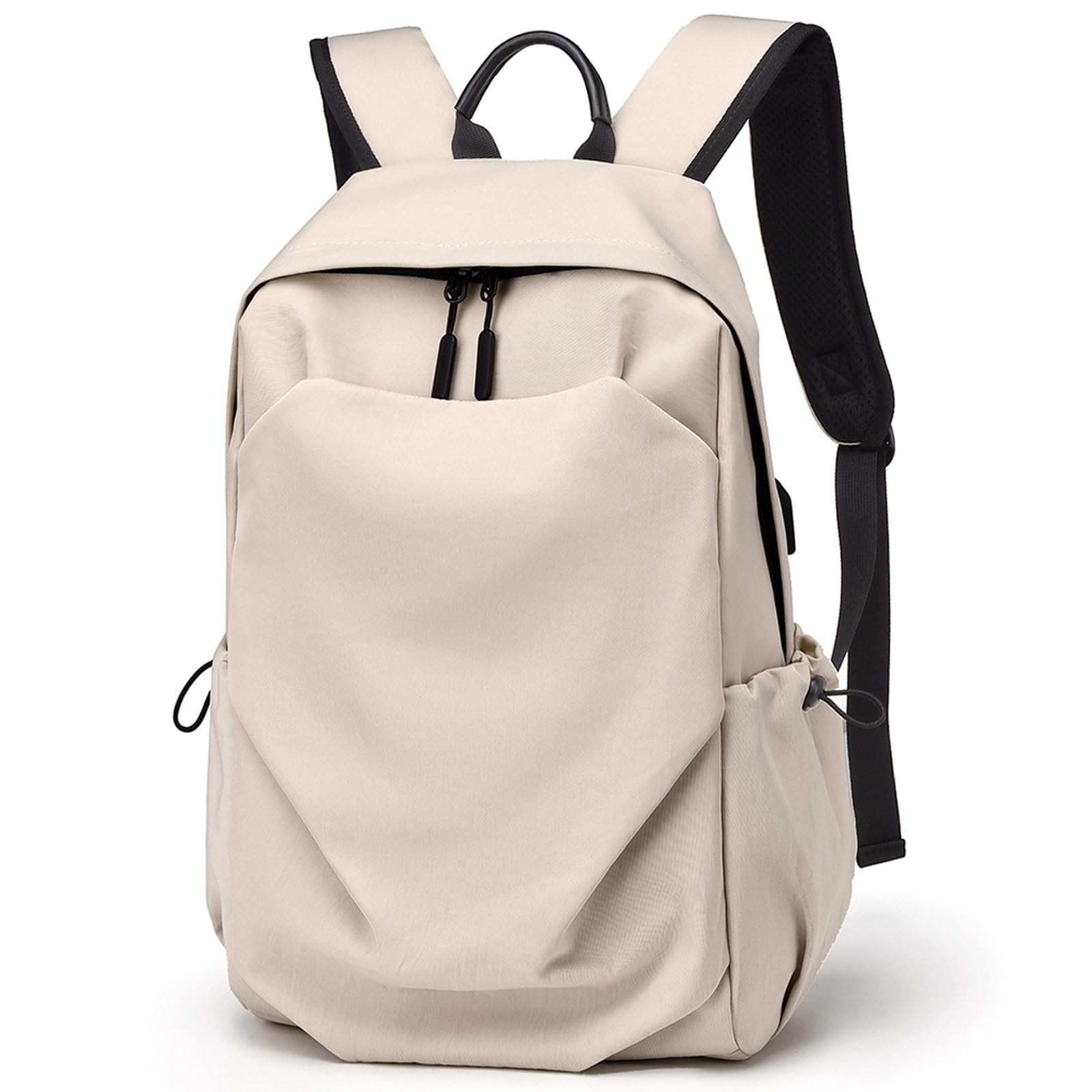 

New for Popular and stylish casual large PC lightweight USB charging town backpack [SHCER] 2025! backpack, backpack, capacity, 14-inch storage, бежевий