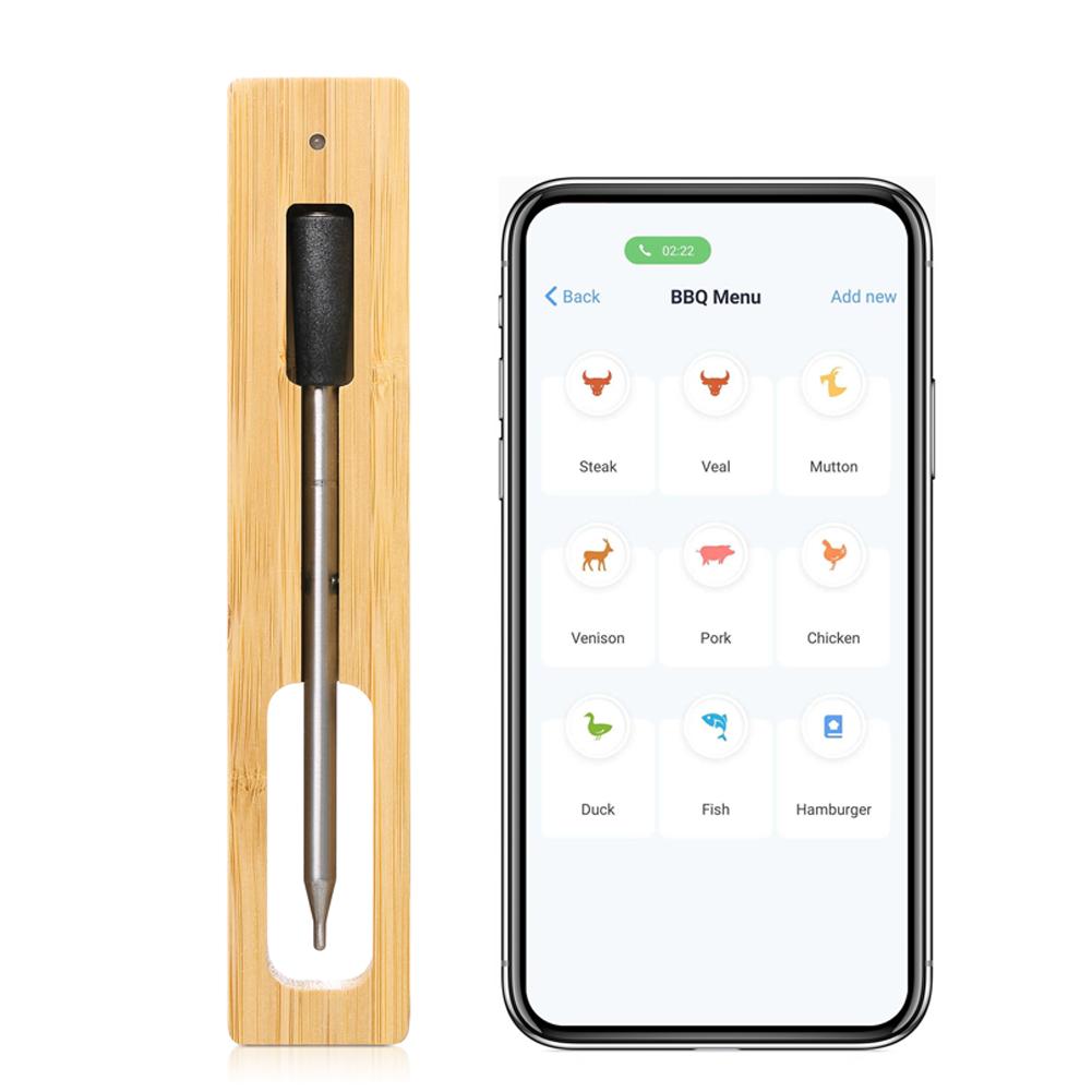 BBQ Barbecue Probe Wireless Bluetooth Barbecue Temperature Gauge Kitchen Cooking Tools Meat Food Temperature Gauge Grilled Beef.