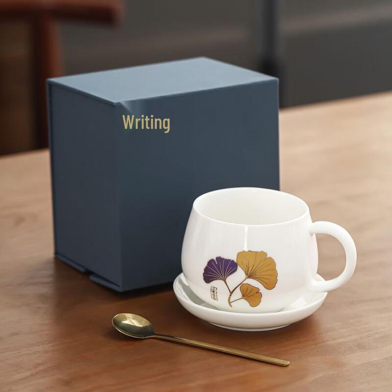 Ceramic Coffee Cup and Saucer Set