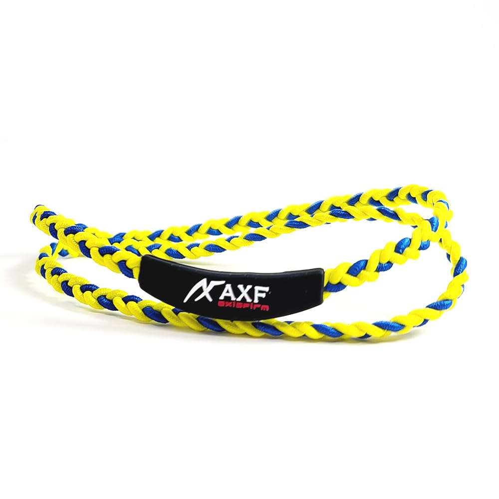 AXF Tuning Band AXF 303 YELLOW M Size Silicone Necklace Axef Core Blood Circulation Promotion Athlete RG92 Recovery (45cm) AXF-303