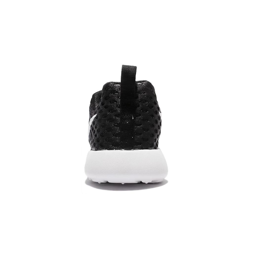 Nike Roshe One Flight Weight Round Toe Lace-Up Low Top Running Shoes Kids Sneakers Black White 819690-008