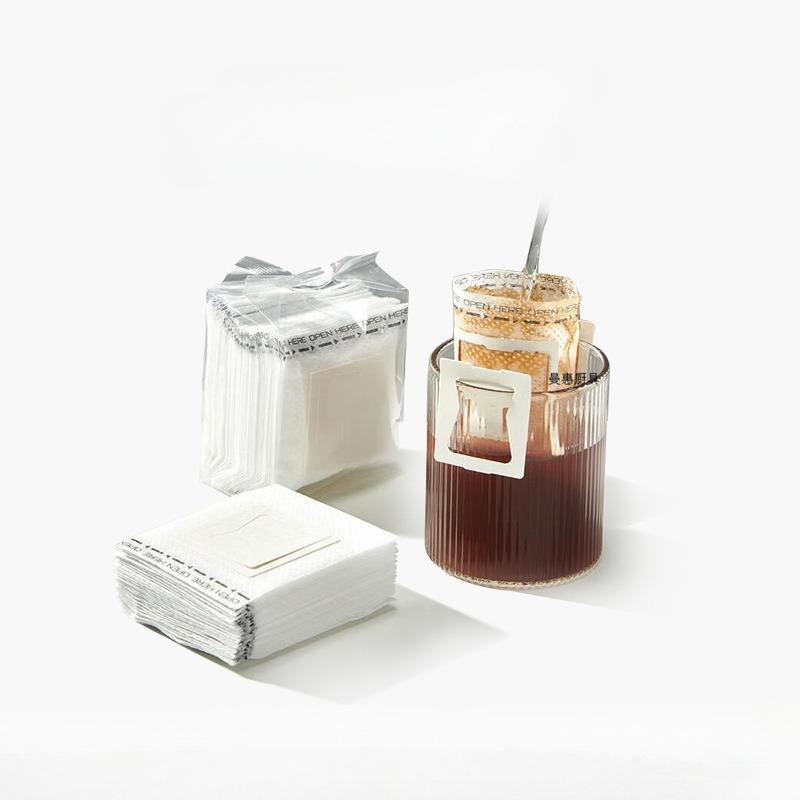 50Pcs Coffee Filtration Bags Disposable Drip Coffee Paper Pack Portable Hanging Ear Espresso Coffee Accessories Tea Tool