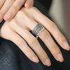 Adjustable Ethnic Style Ring Thai Silver Vintage Ring Irregular Opening Ring Popular Jewelry