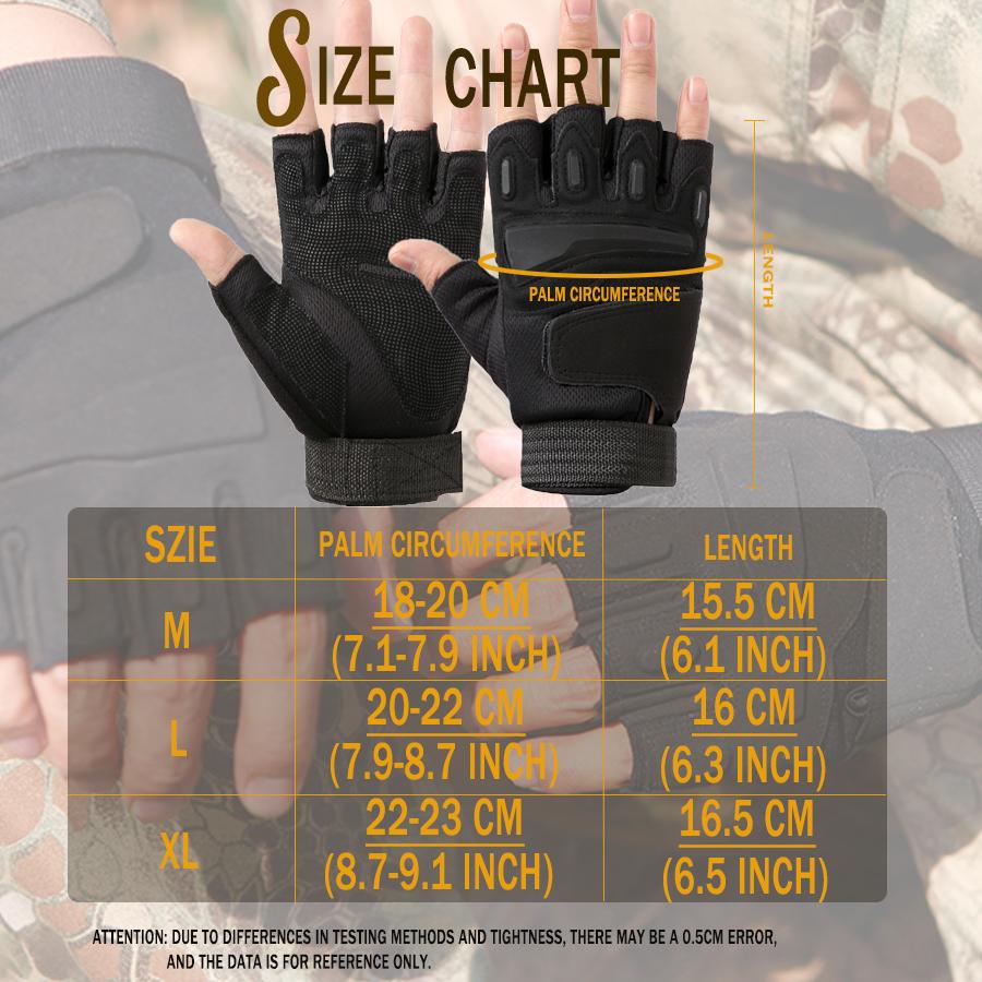 1Pair Fingerless Gloves For Motorbike Motorcycle Cycling Climbing Hiking Hunting Gloves