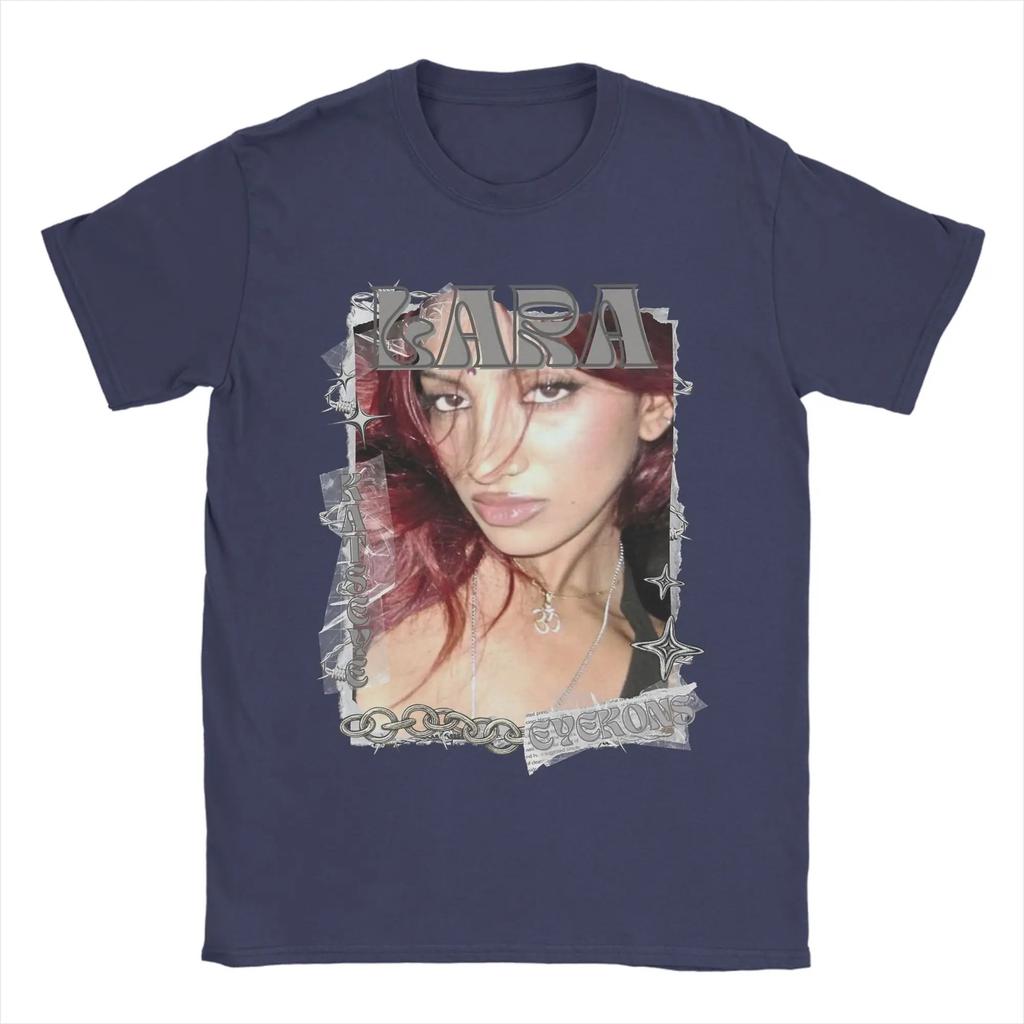 Katseye EYEKONS Kara Chrome Fan Tribute Cotton TShirt Loose Fit for Girl Group Stans Comfortable Fashion Tshirts