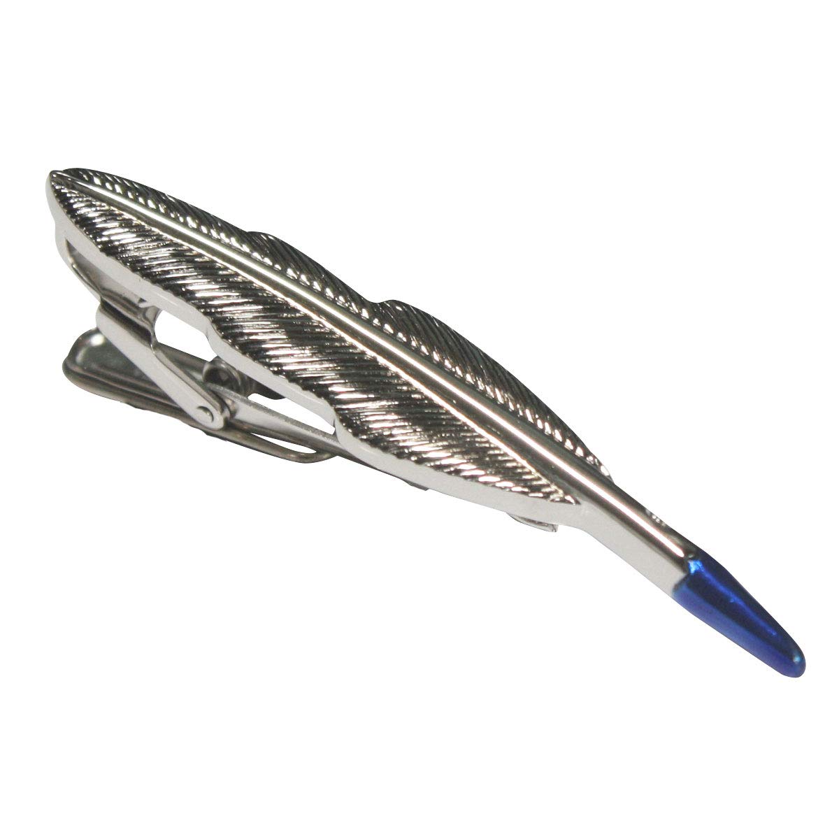 

SWANK feather motif tie pin sw048