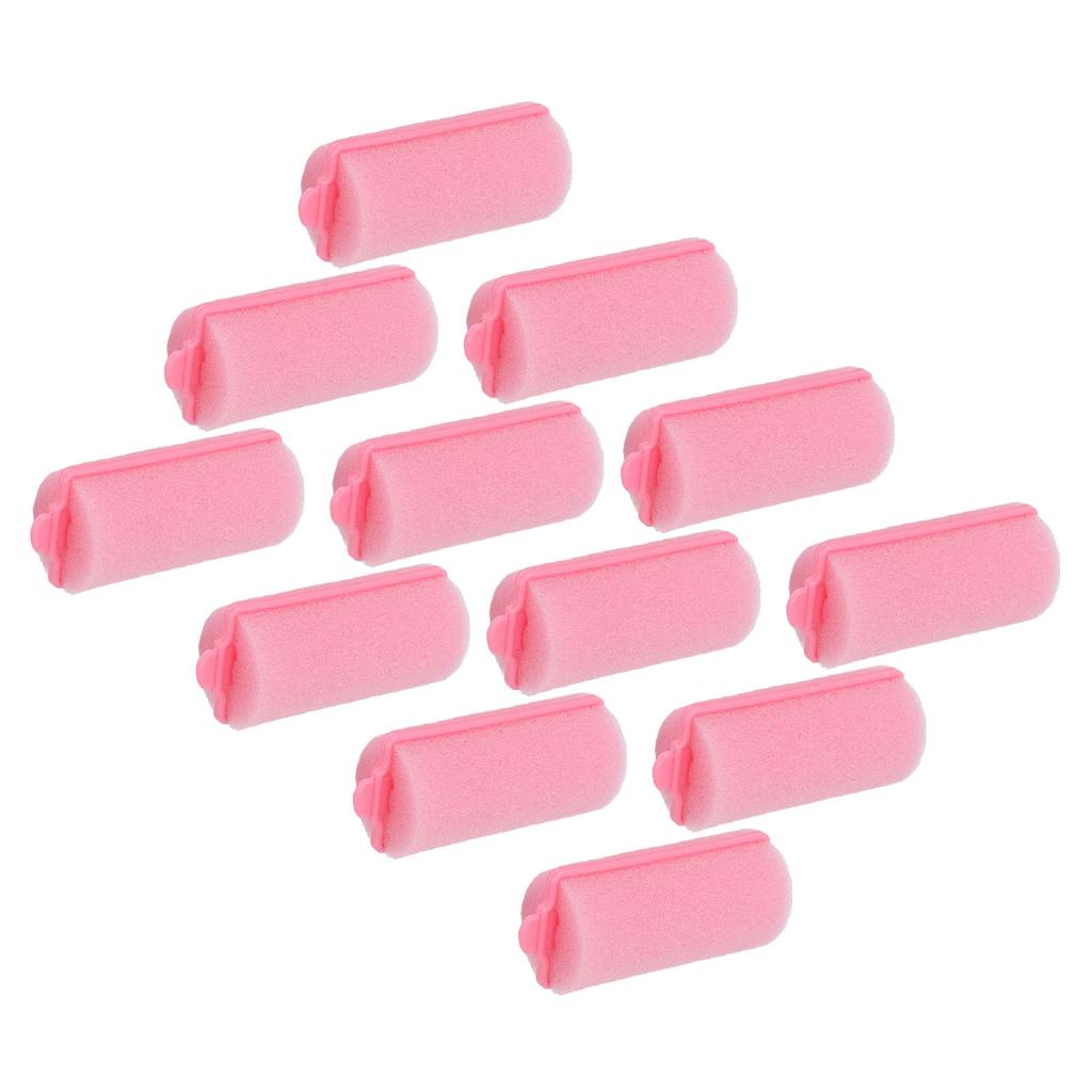 12pcs Foam Sponge Hair Roller Professional Home Salon Portable Soft Hair Curler Styling Tool