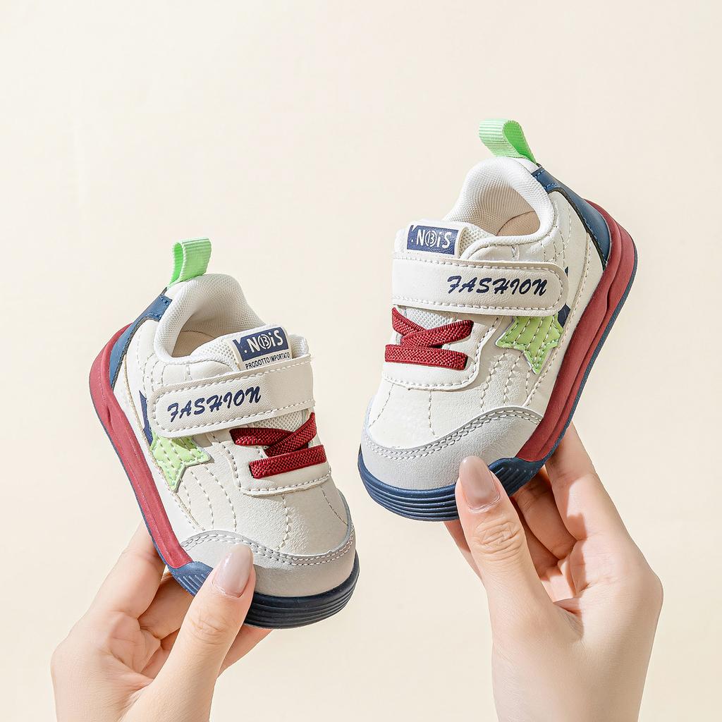Breathable Toddler Shoes for Girls Soft-soled White Shoes for Boys Non-slip and Wear-resistant Sneakers