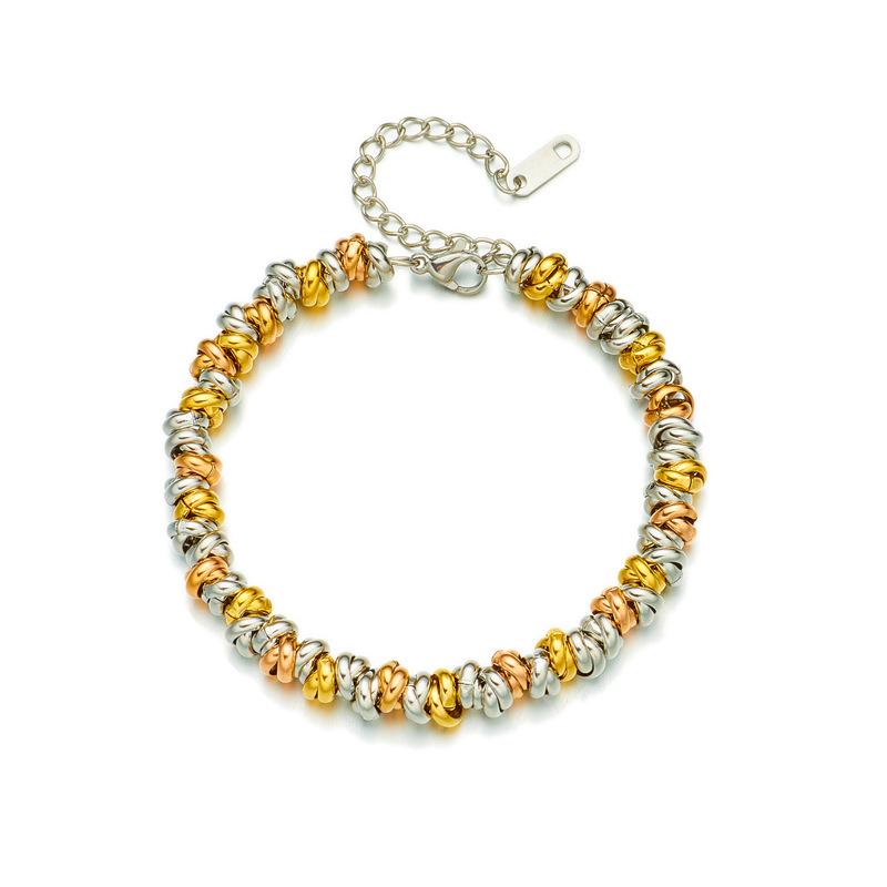 Statement Stainless Steel Jewelry Beads Bracelet for Women Bangle