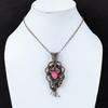 Thulite Pendant Copper Wire Wrapped Pendant Handmade Pendant Designer Copper Jewelry Gemstone Pendant Wire Wrap Thulite Jewelry Gift For Him