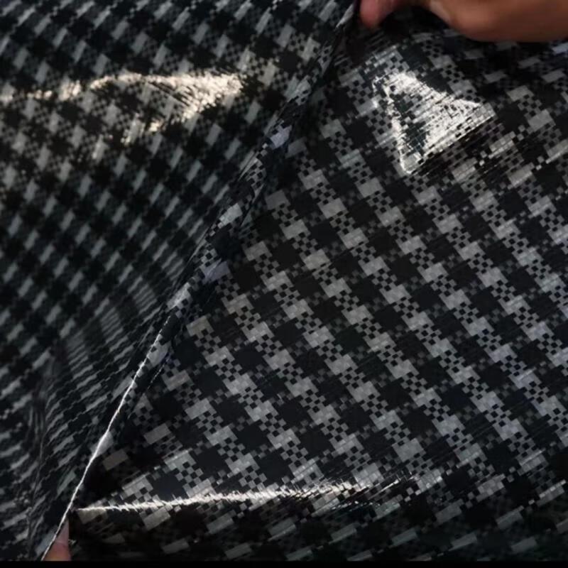 Sheng Kaixuan Outdoor Rainproof Black Grid Tarpaulin