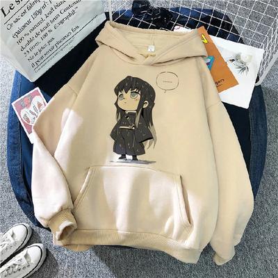 Bluzy Tokito Damskie Japońska Anime Bluza Damska Sweter z lat 90. Casualowe Bluzy dla Kobiet Zimowe Polarowe Harajuku Street Bluza