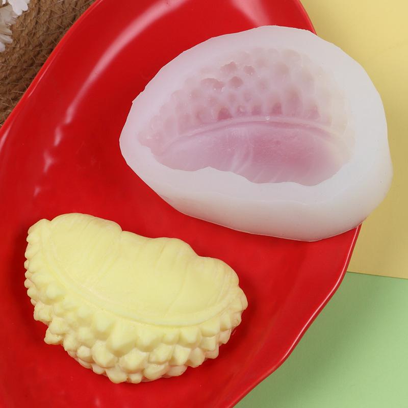 Silicone Mold for Apple, Coconut, Cucumber, and Durian Shaped Chocolate Fondant Decorations