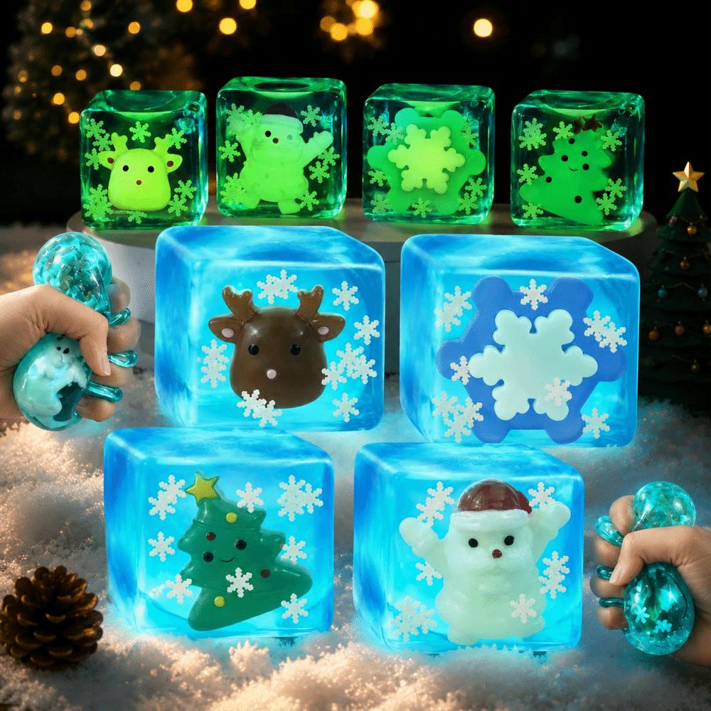 Slow Rebound Design Sensory Fidget Toy Slow Rebound Squeeze Toy Christmas Night Light Use