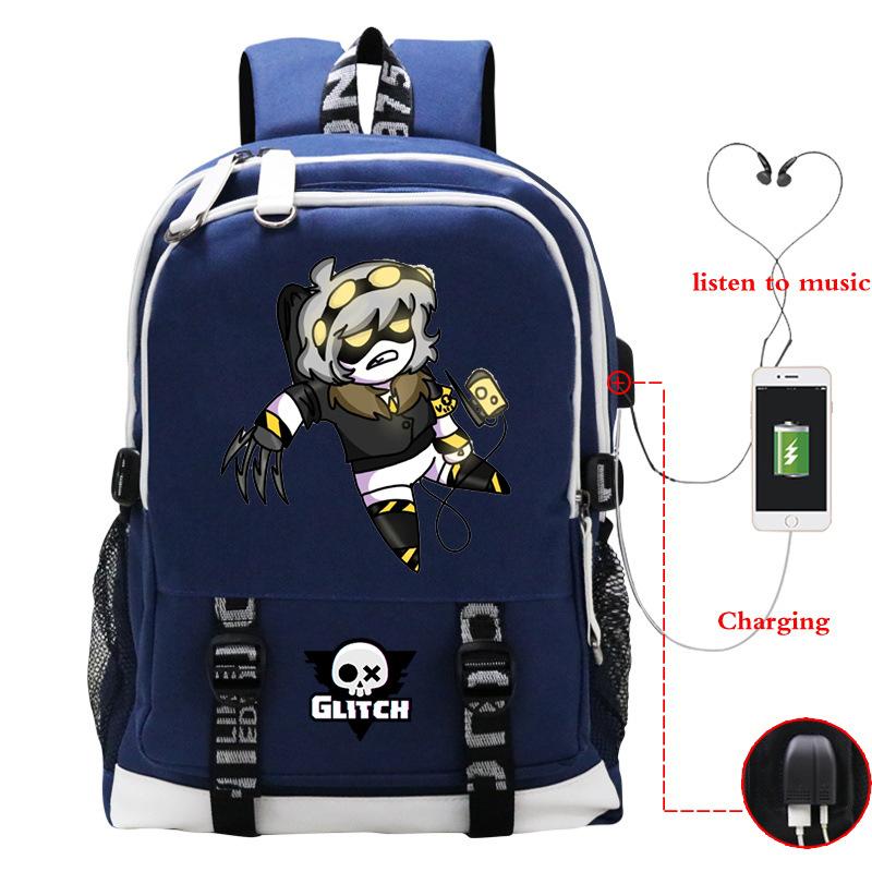 Murder Drones Peripheral Backpack USB Interface Cross-border Multifunctional Leisure Student School Bag