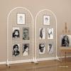 Iron Mesh Floor-Standing Display Rack with Jewelry Hooks