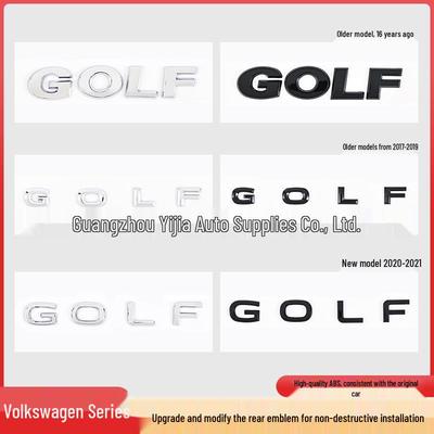 Pegatinas con Logo en Inglés para Maletero Trasero de Volkswagen Golf para Modelos Nuevos y Viejos
