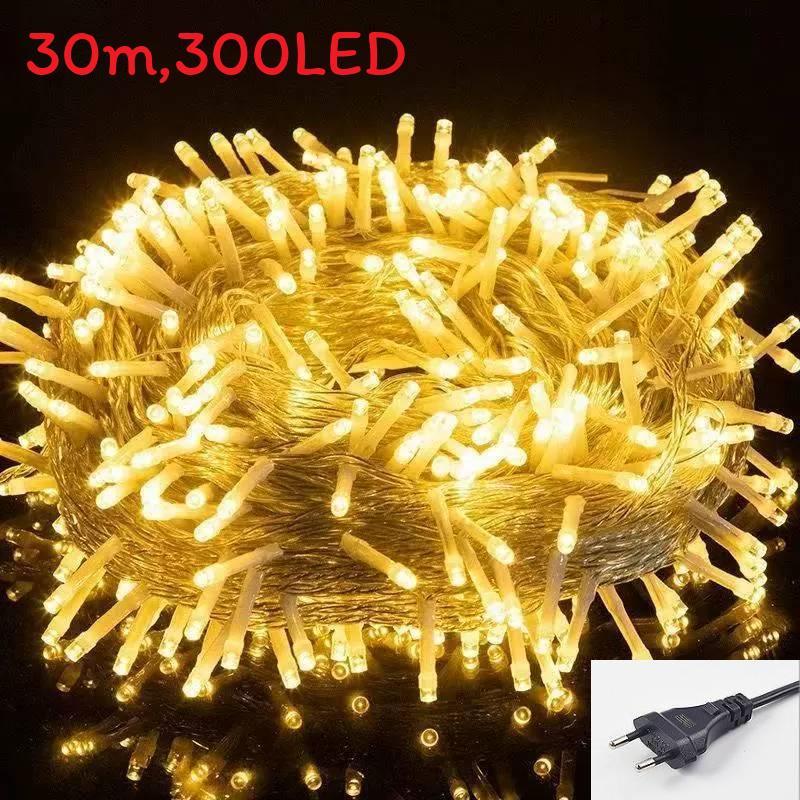 

Светодиодная гирлянда сказочные огни рождественские украшения для елки для сада, улицы, вечеринки, фестоны Warm EU