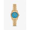 Petite Lexington Pavé Gold-Tone Watch MK4813