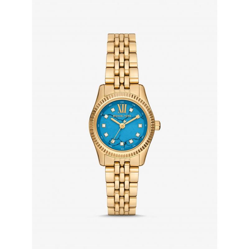 

Michael Kors Petite Lexington Pavé Gold-Tone Watch MK4813