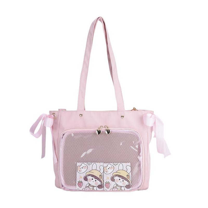 New Japanese Harajuku Ribbon Ita Bag Large Capacity Tote Bag Anime Y2K Pain Bag Ulzzang One Shoulder Crossbady Bag Itabag