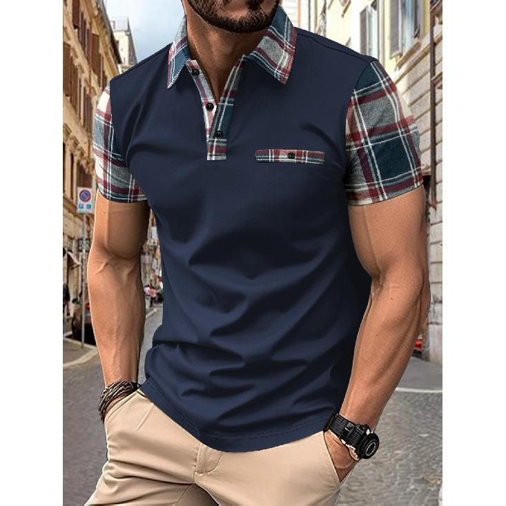Summer New Quick Drying Lapel Polo Shirt With Button Pocket For Men'S Sports Polo Shirt Fitness And Casual Slim Fit Daily Work Shirt