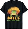 Mens Man I Love Frogs Funny Frog Quote Amphibian Lovers T-Shirt