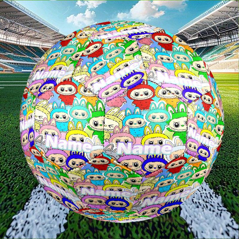 Custom Name Personalized Labubu Print Size 5 Soccer Ball Training & Match Football, for Team, Kicking, Gift for Football Enthusiasts