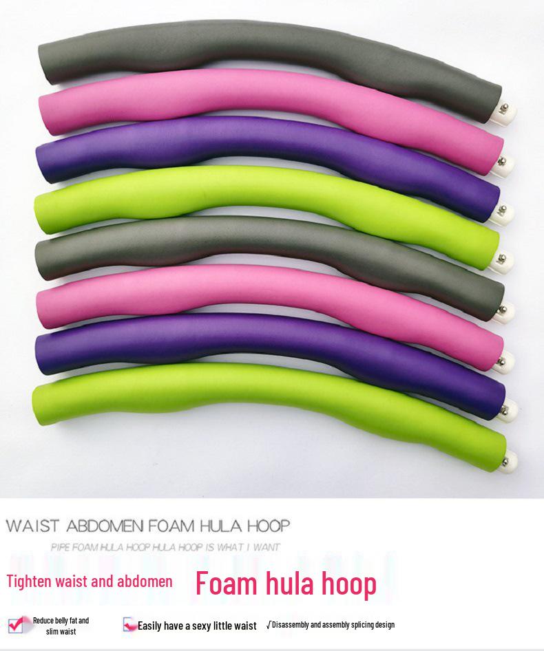 Detachable Foam Hula Hoop for Adults & Kids: Indoor/Outdoor Fitness Exercise