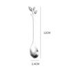 Creative Stainless Steel Leaves Spoon Fruit Fork Coffee Spoon Dessert Ice Cream Scoop Kitchen Accessories Tableware Decoration