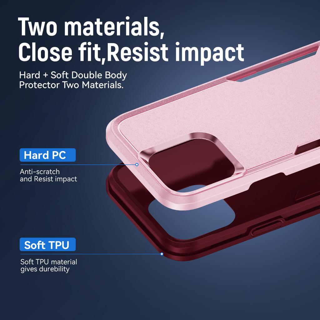 Etui na iPhone 16 Pro Max PC+TPU Wojskowa Ochrona Przed Upadkami Pokrowiec na Telefon