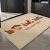 Cute Cartoon Dog Skateboard Welcome Home Door Mat Carpet Rug for Entryway Indoor Home Decoration Floor Mat with Animal Pattern