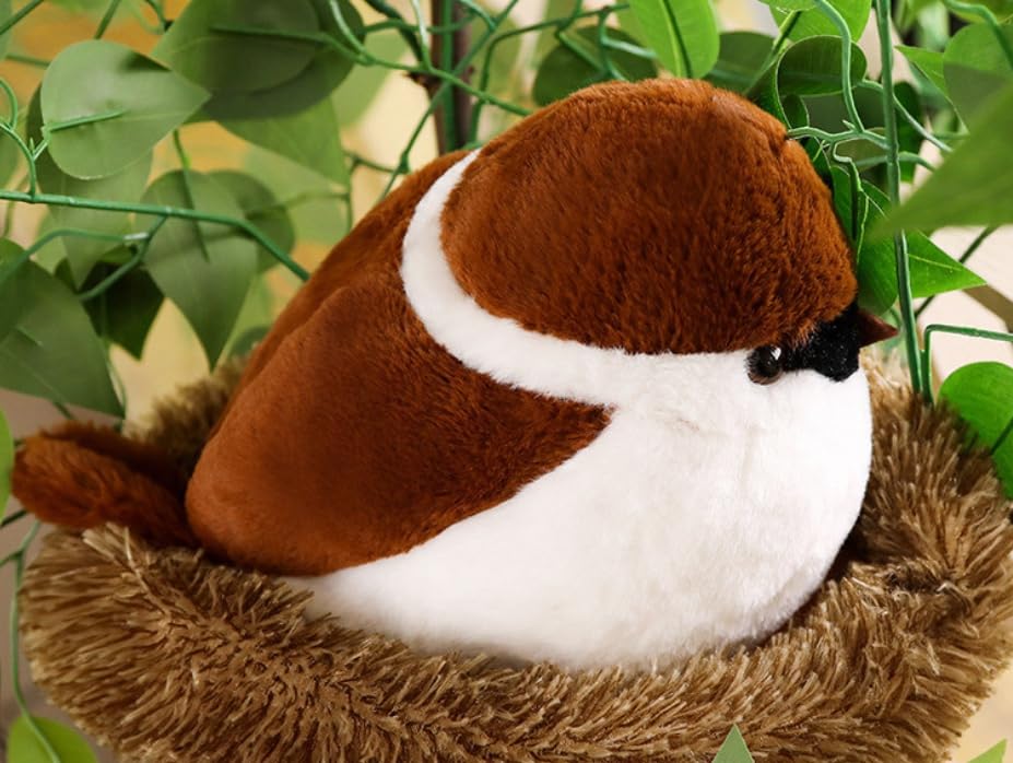 Sparrow Cushion Body Pillow Plush Toy Cute Realistic Large Cute Animal Bird Nap Pillow Event Gift Cute Sparrow