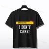 Breaking News Je m'en Fiche Humour Sarcastique Sarcastique T-shirt Mode Col Rond Manches Courtes Originalité T-shirt pour le Quotidien