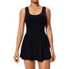 Womens Seamless Tennis Skirt Set With Built-in Shorts Yoga Running Golf Sport Fitness Workout