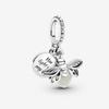 Pendente a forma di O di varie dimensioni Adatto per Collana Fai da te Gioielli Per Donne Amorevole Argento S925 Colore Pendente a Forma di Cuore