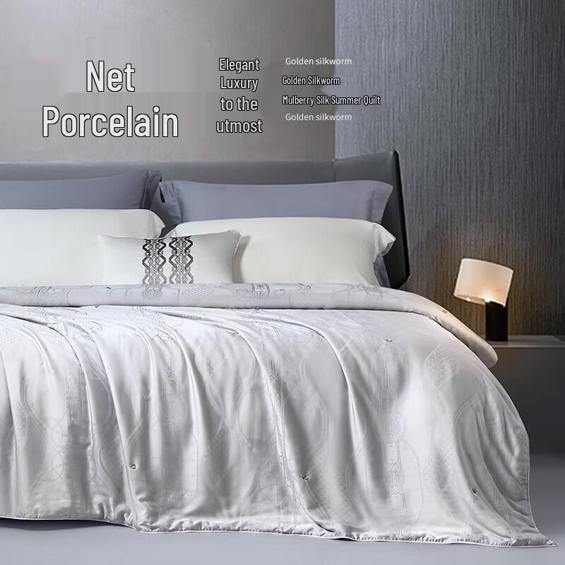 FUANNA Luxury Mulberry Silk Summer Comforter