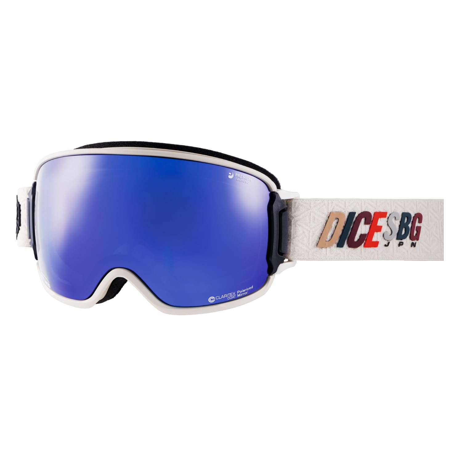 

DICE BANK Polarized Snow Goggles with MIT Mirror Made in Polarized with MIT Blue Perfect for snowboarding and Features UV and a Features spherical