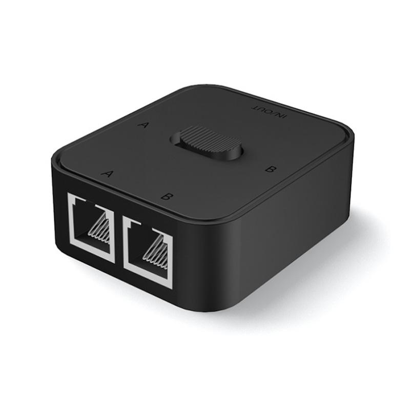 

Cable Extender Internet Splitter 10000Mbps Gigabit Network Switch Network Splitter 2 in 1 out/1 in 2 out RJ-45 LAN Adapter RJ45 Hub Ethernet Switch чорний