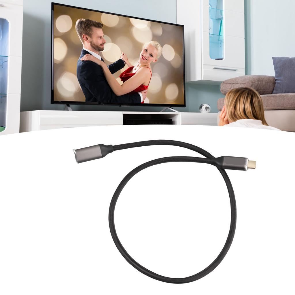USB C Extension Cable 10Gbps Data Sync 100W Power Delivery 4K 60Hz Video Output USB C Cable with E Marker Chip