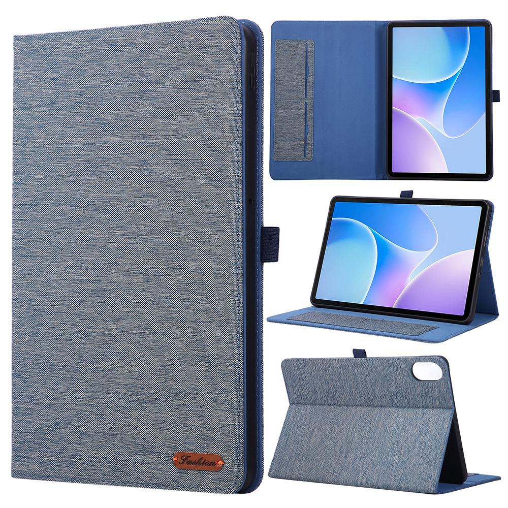 Für Infinix Xpad 20 Hülle mit Ständer Kartenhalter Stoffstruktur Leder Tablet-Abdeckung