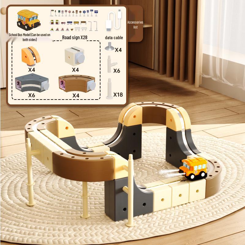 Magnetic Rail Car Toy: Children s Educational Anti-Gravity Train Track Building Set
